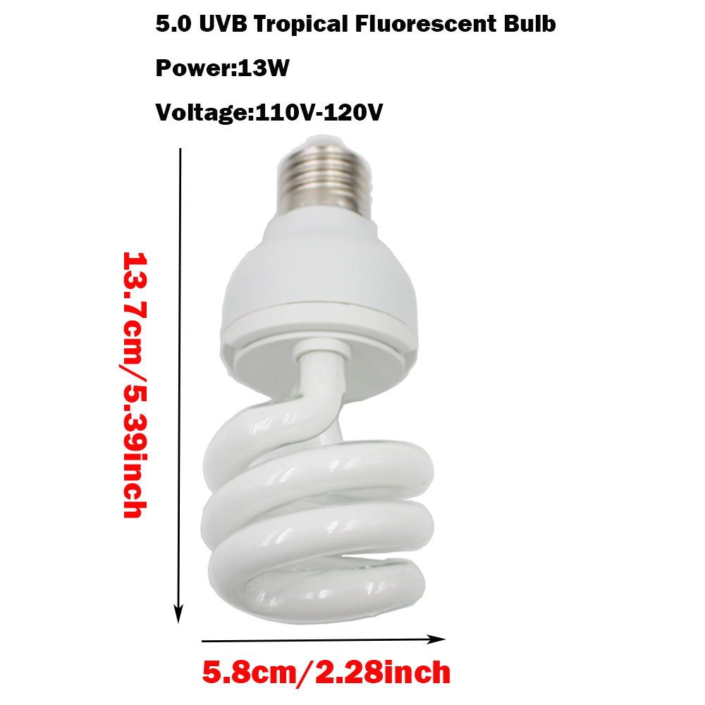Reptile 5.0 UVB Lamp Bulb Ligh - Calcium Powder Reptile のレビューと価格