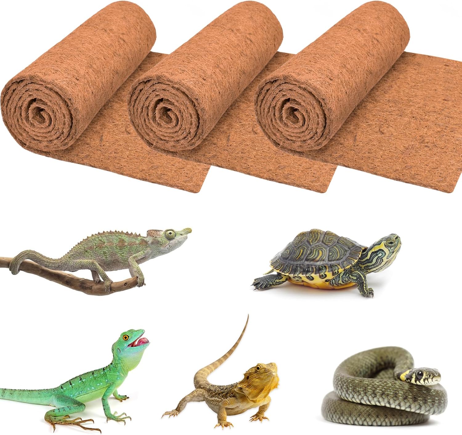 3 Rolls Reptile Carpet, 24x48i - Substrate Coconut Fiber のレビューと価格