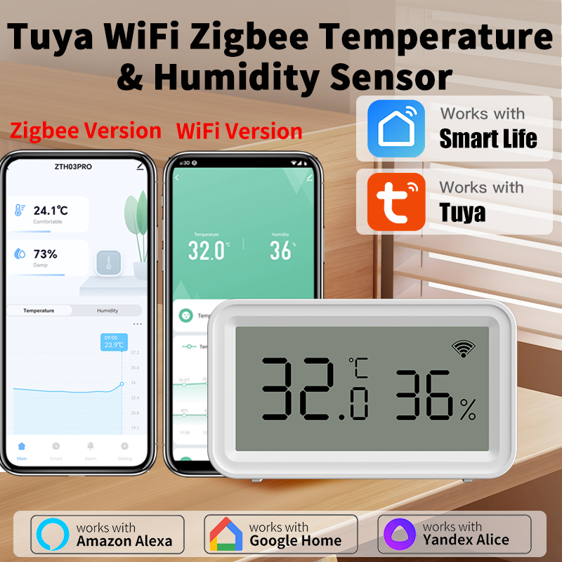 Tuya Zigbee WiFi Thermometer H - Digital Hygrometer Probe のレビューと価格