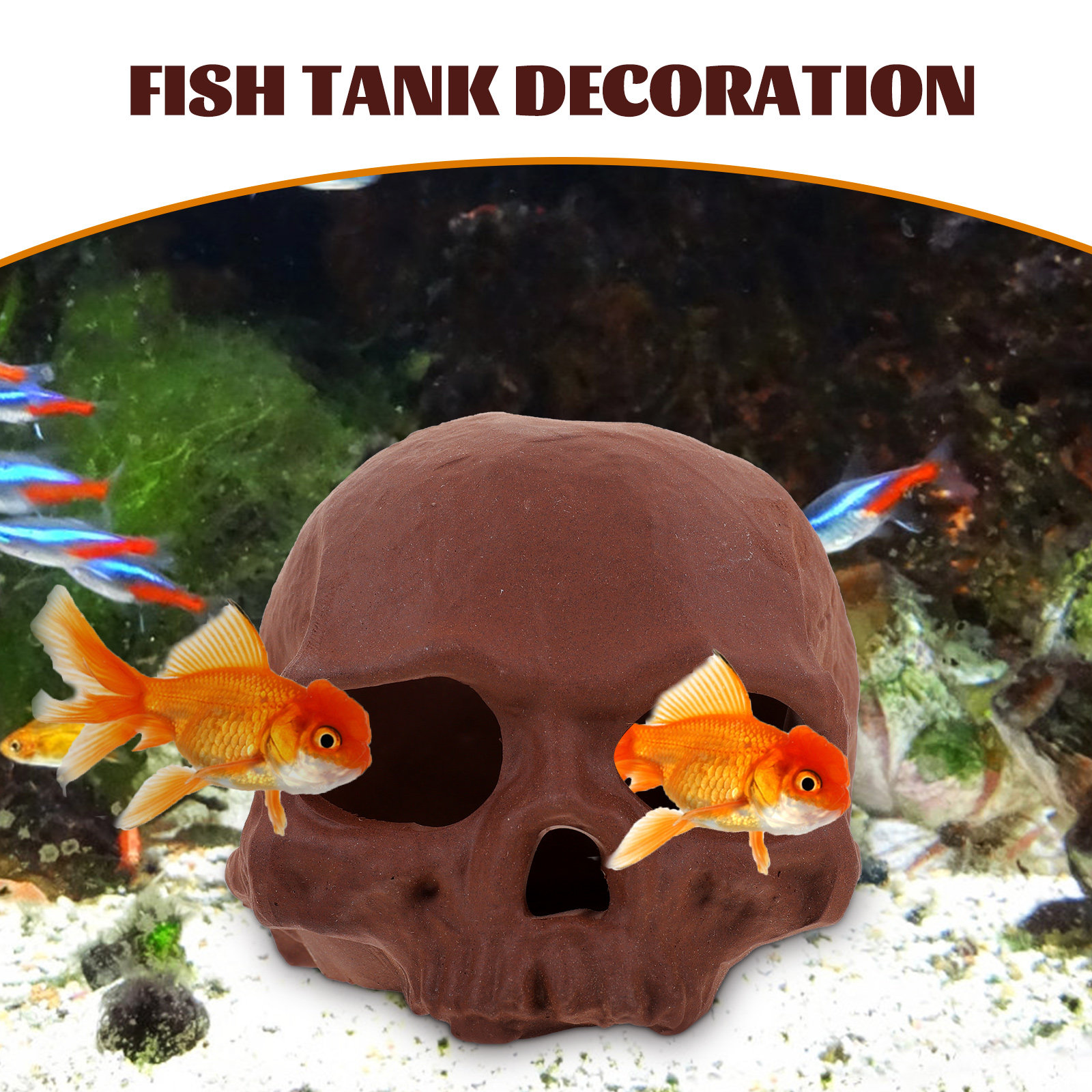 Ceramic Fish Tank Decoration S - Hide Cave Ceramic のレビューと価格