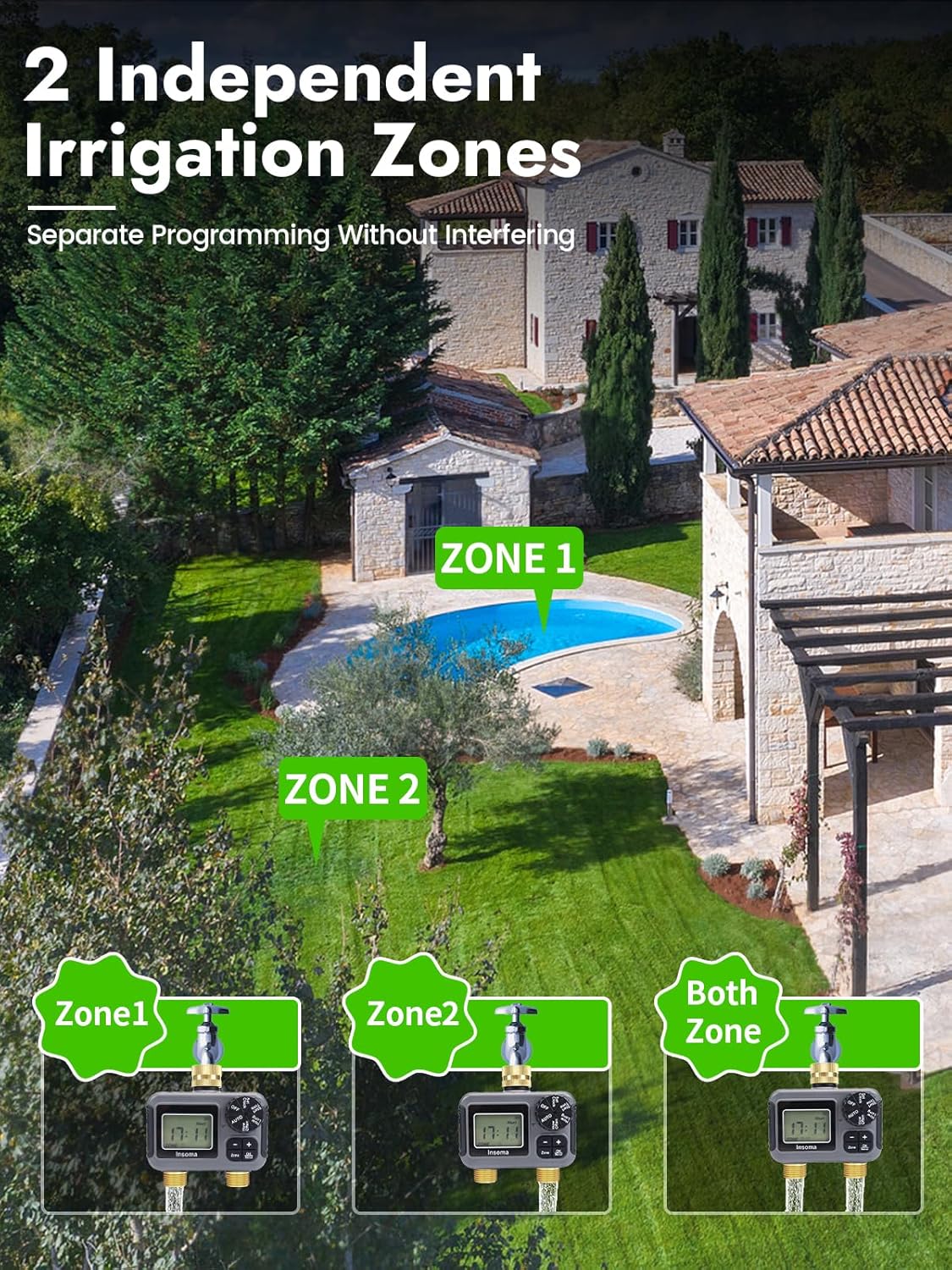 Dual Outlets Smart Irrigation  - Timer Dual Outlet のレビューと価格