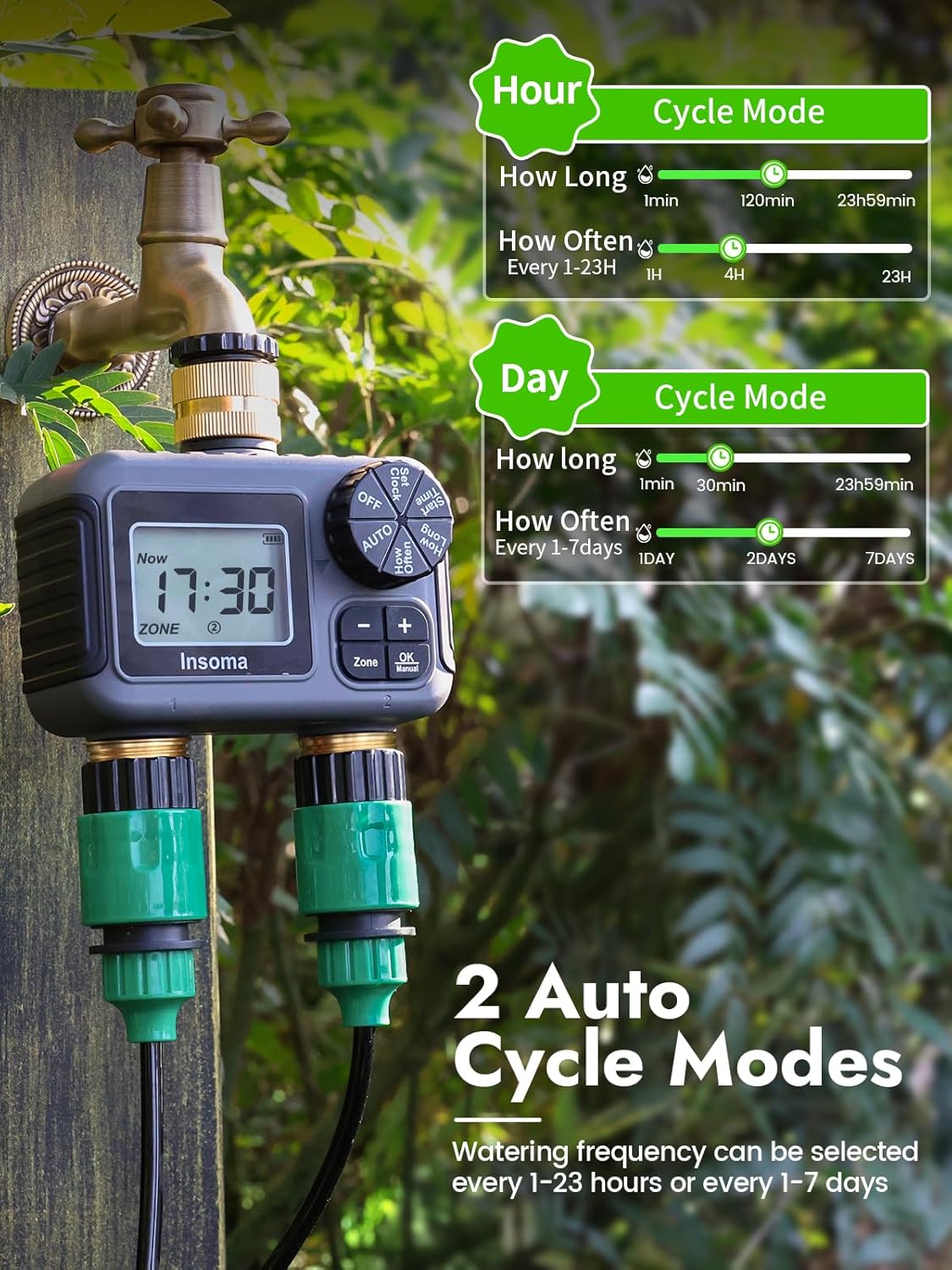 Dual Outlets Smart Irrigation  - Timer Dual Outlet のレビューと価格
