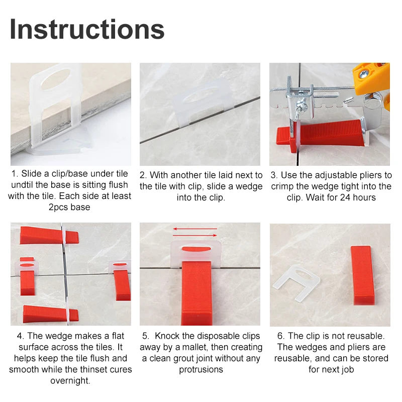 100pcs 1/1.5/2/2.5/3mm Ceramic - Ceramic Tile Floor のレビューと価格
