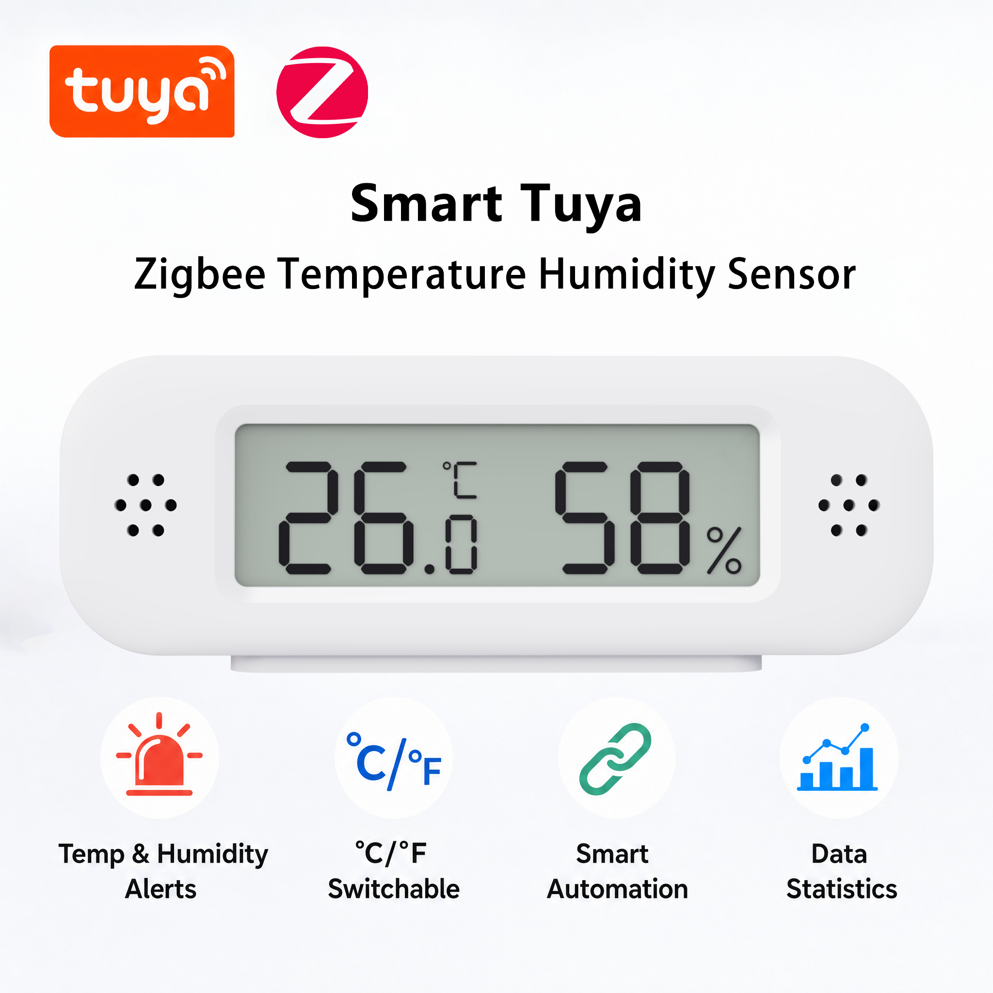 Tuya Zigbee 3.0 Mini Temperatu - Digital Hygrometer Probe のレビューと価格