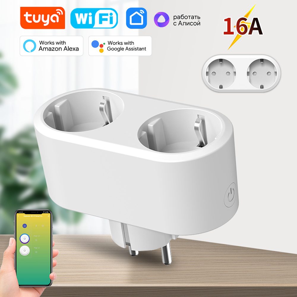WiFi Smart Plug Dual Outlet 16 - Timer Dual Outlet のレビューと価格