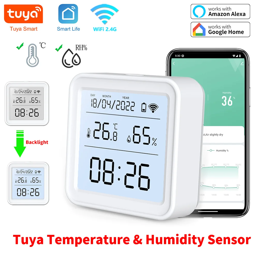 Tuya New WiFi Temperature Humi - Digital Hygrometer Probe のレビューと価格