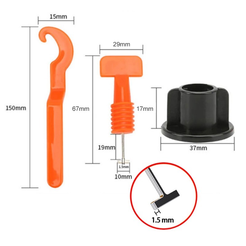 51Pcs Floor Tile Leveling Syst - Ceramic Tile Floor のレビューと価格
