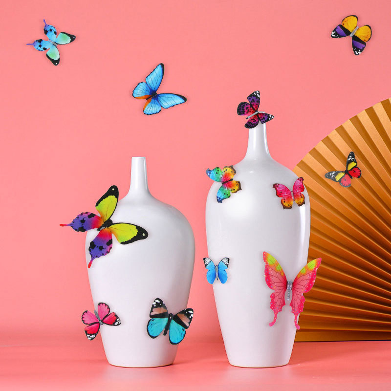 12Pcs 3D Butterfly Wall Sticke - Pvc Panel Background のレビューと価格