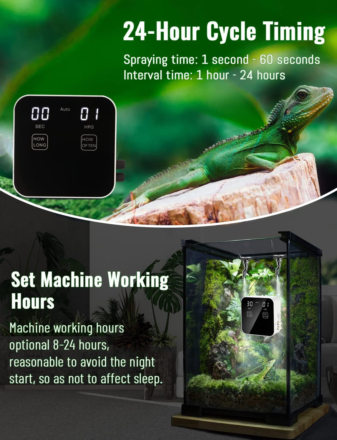 Automatic Rainforest Timing Sp - Misting Nozzle Reptile のレビューと価格