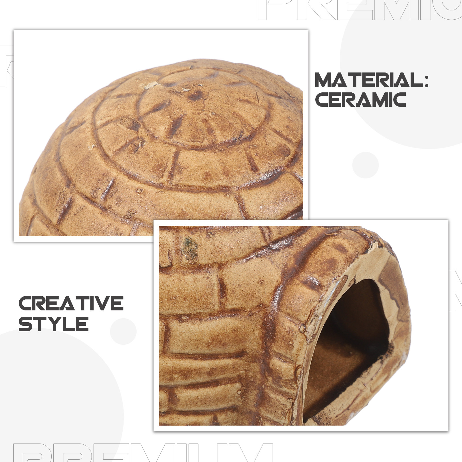 Pleco Caves Aquarium Fish Tank - Hide Cave Ceramic のレビューと価格