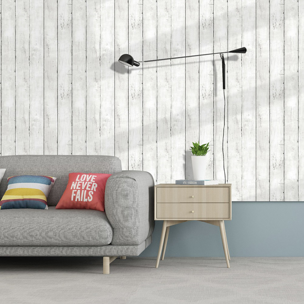 Retro White Wallpaper Wooden P - Pvc Panel Background のレビューと価格