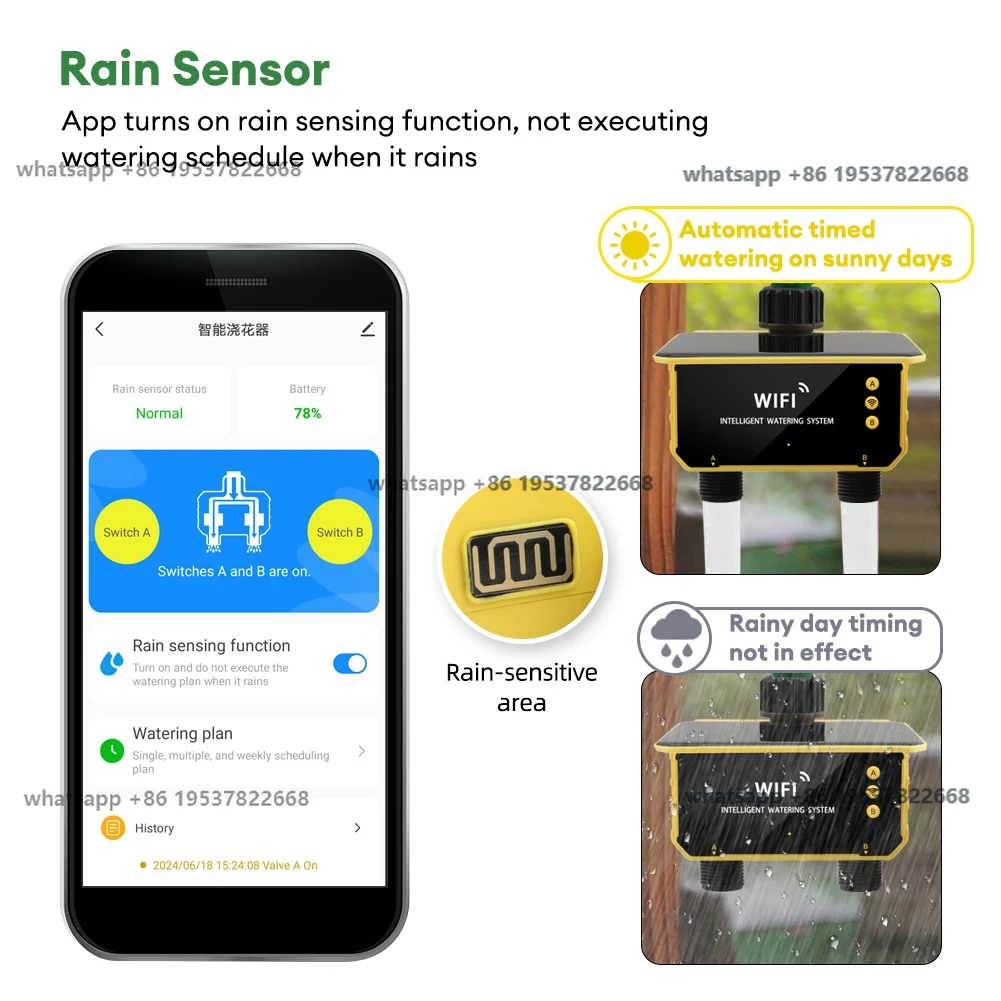 WiFi Solar Timer Dual Water Va - Timer Dual Outlet のレビューと価格