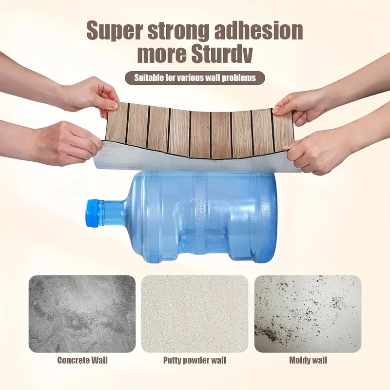 Self Adhesive Waterproof 3D Wa - Pvc Panel Background のレビューと価格