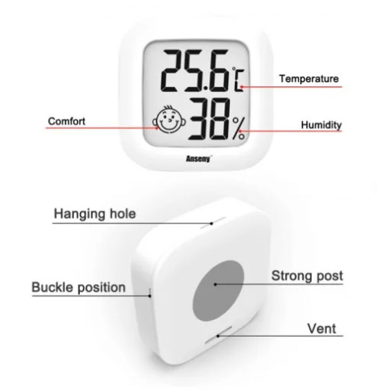 LCD Digital Thermometer Hygrom - Digital Hygrometer Probe のレビューと価格