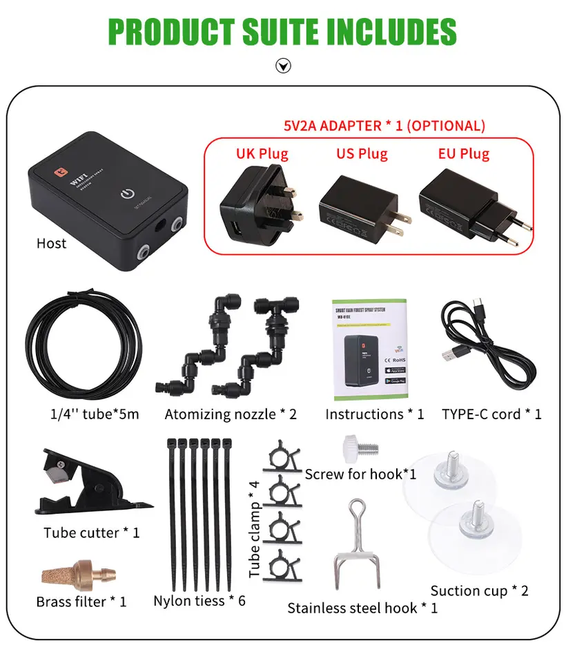 Smart WiFi Reptile Misting Sys - Misting Nozzle Reptile のレビューと価格