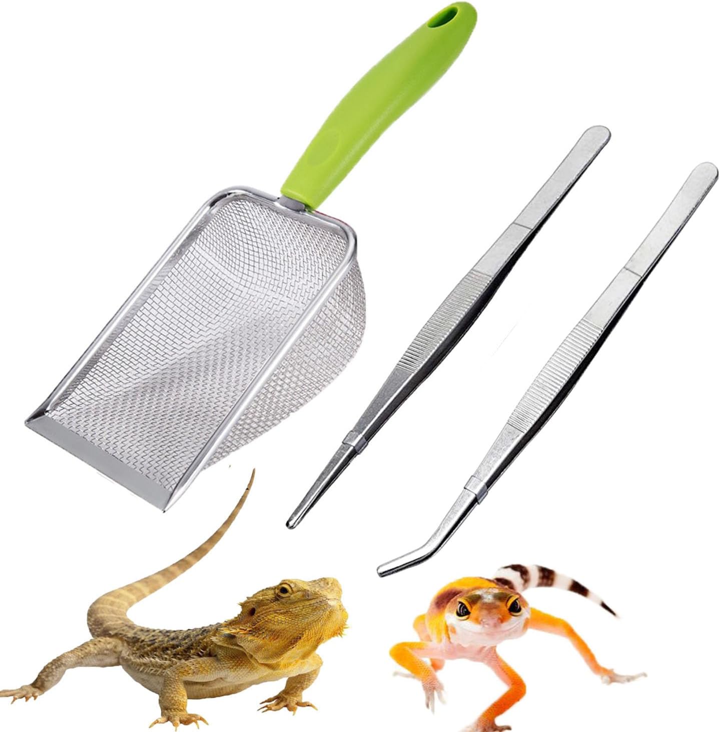 Reptile Sand Scoop Set - Fine  - Feeding Tong Stainless のレビューと価格