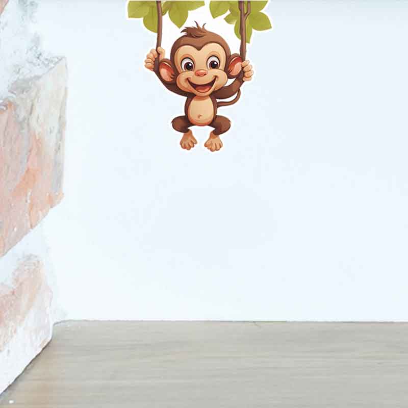 Cute little monkey living room - Pvc Panel Background のレビューと価格