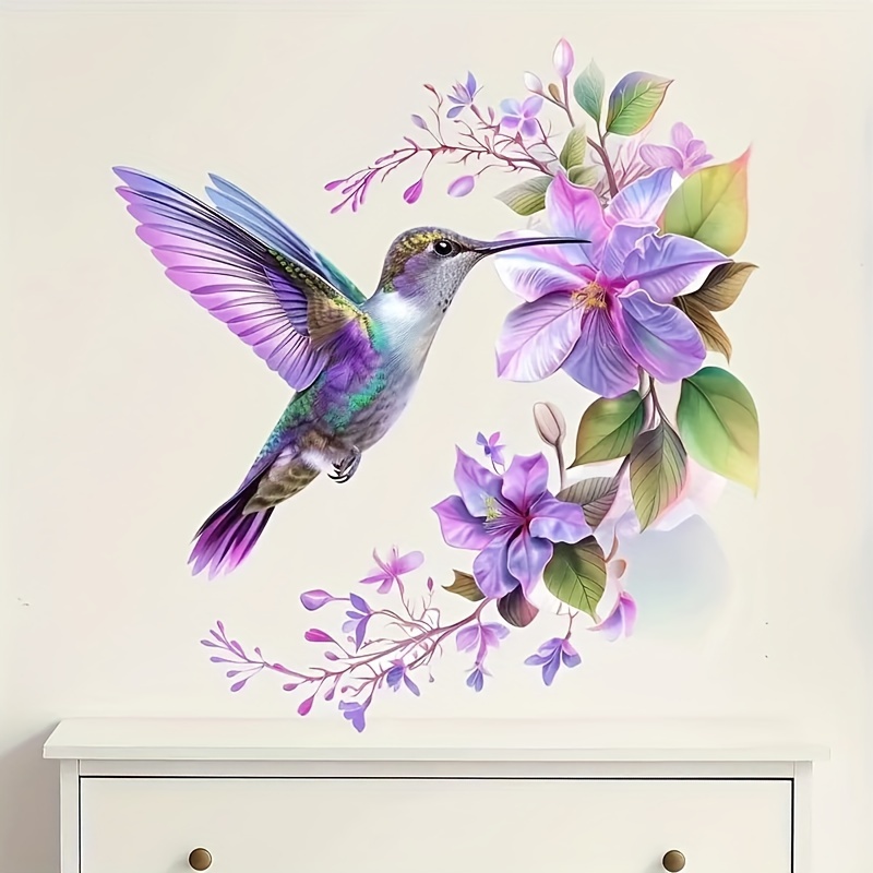 1 Purple Flower and Hummingbir - Pvc Panel Background のレビューと価格