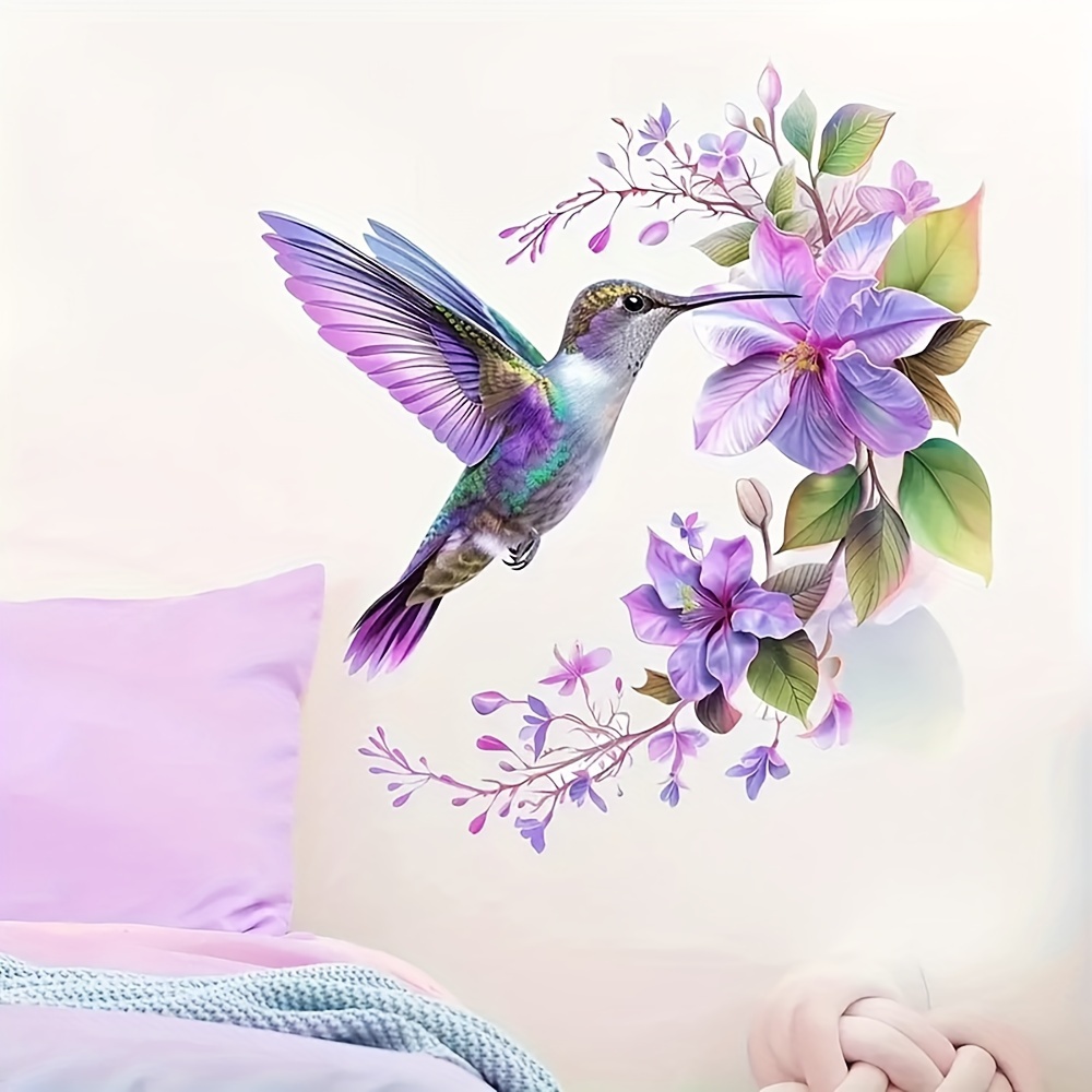 1 Purple Flower and Hummingbir - Pvc Panel Background のレビューと価格