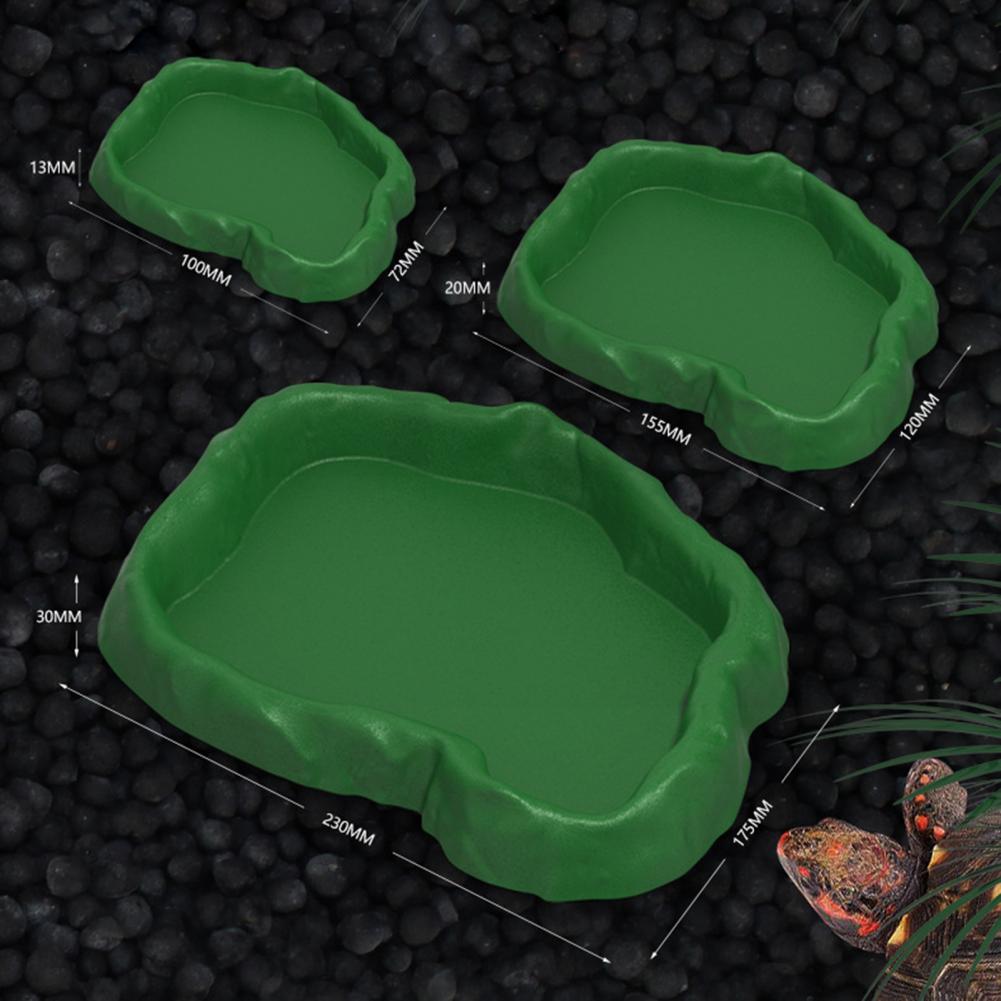 Reptile Feeder Plastic Imitati - Water Dish Reptile のレビューと価格