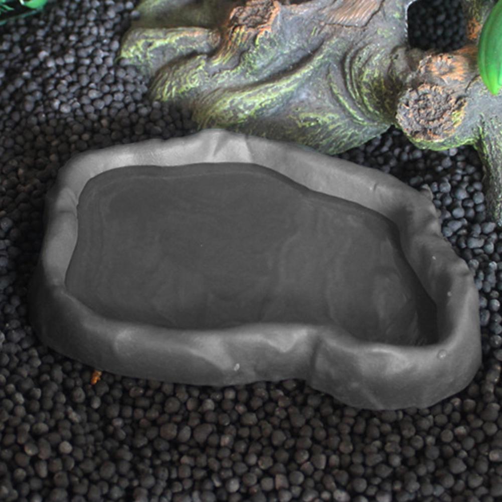 Reptile Feeder Plastic Imitati - Water Dish Reptile のレビューと価格