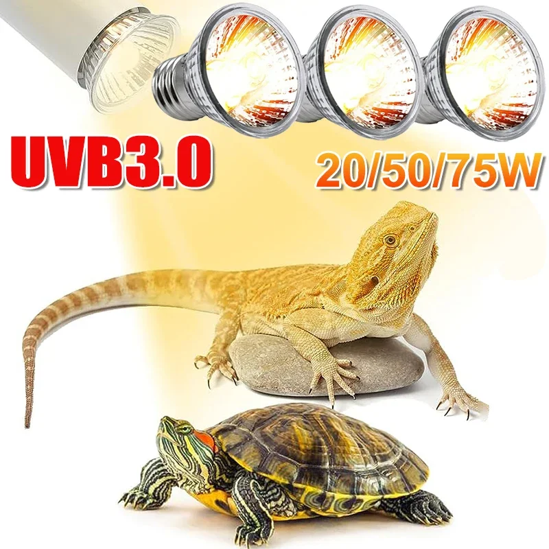 25/50/75W UVB Reptile Lamp Bul - Calcium Powder Reptile のレビューと価格