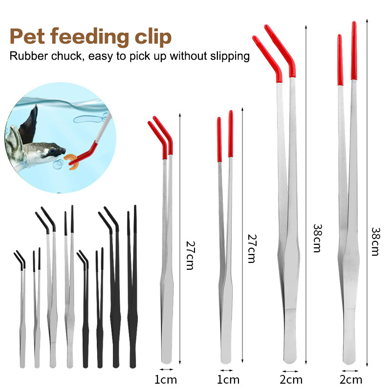 Reptile Feeding Tongs with Rub - Feeding Tong Stainless のレビューと価格