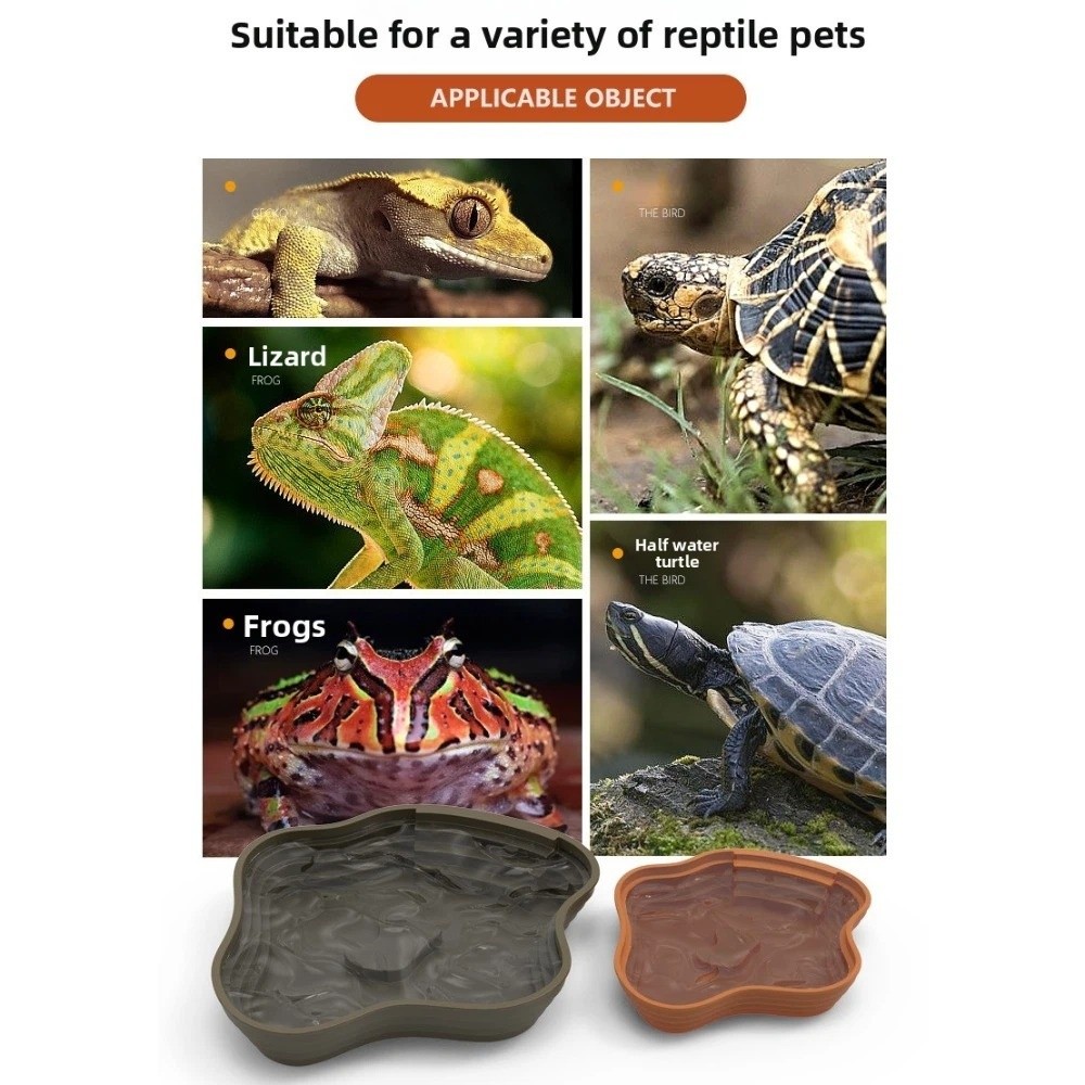 New Plastic Turtle Water Basin - Water Dish Reptile のレビューと価格