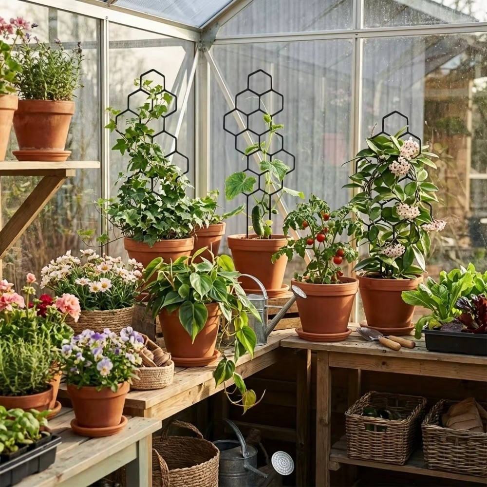 Honeycomb Design Plant Trellis - Vine Climbing Plastic のレビューと価格