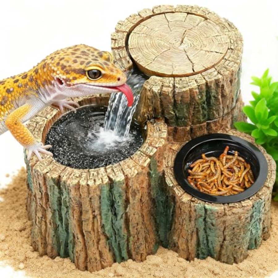 2 in 1 Reptile Water Fountain  - Water Dish Reptile のレビューと価格